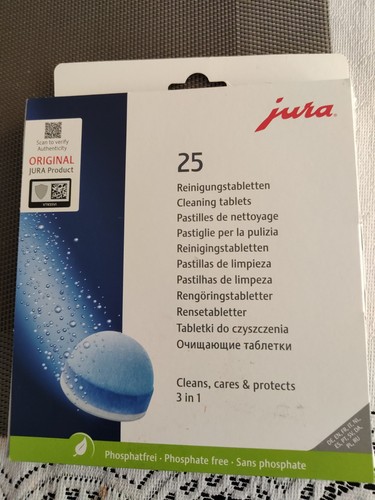 Jura cleaning tablets and