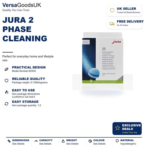 Phase cleaning tablets - 2, pack